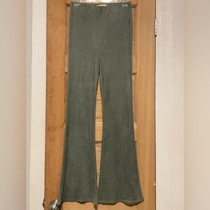 Blu Spero Ribbed Flared Pants